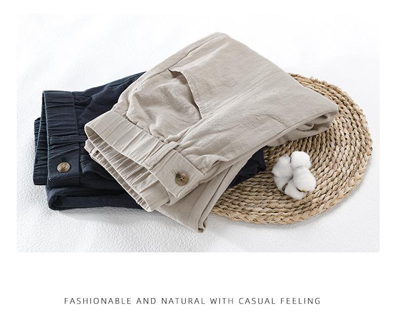 Men's Spring and Summer Versatile Casual Linen Pants - Breathable, Loose-Fit Trousers