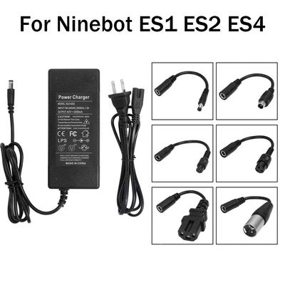 Draagbare elektrische scooter acculader voor Xiaomi M365 Pro 1s 42V 2A EU US UK AU stekker met 6 adapterkabels voor Ninebot ES1 ES2 ES4