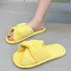 New Arrivals Open Run Corduroy Ribbon Indoor Slippers Pastel