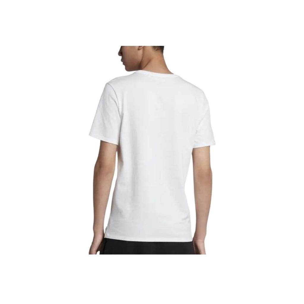 Jordan Alphabet Pattern Print Crew Neck Short Sleeve T-shirt Men Tops White AA1904-100