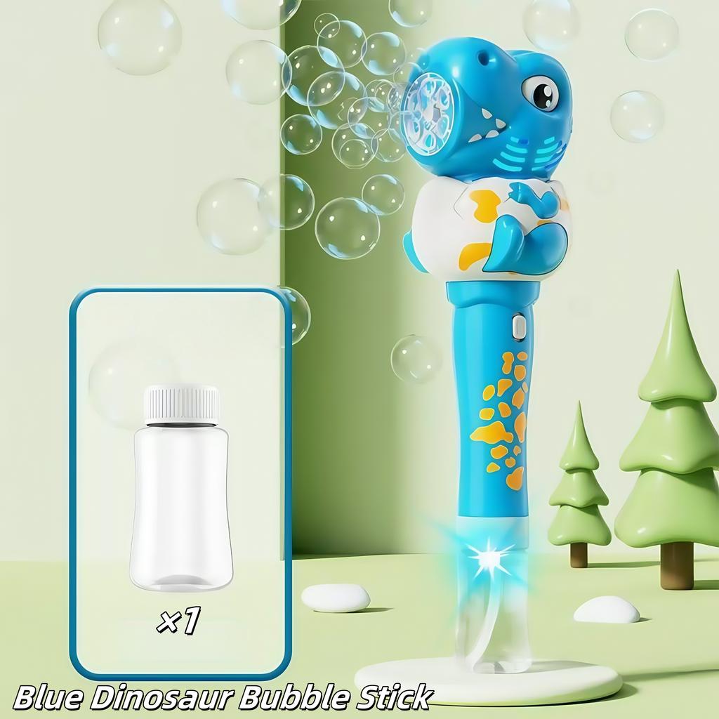Animation Dinosaur Giraffe Bubble Blowing Machine For Children, Fully Automatic Handheld Bubble Stick, Luminous Bubble Plaything