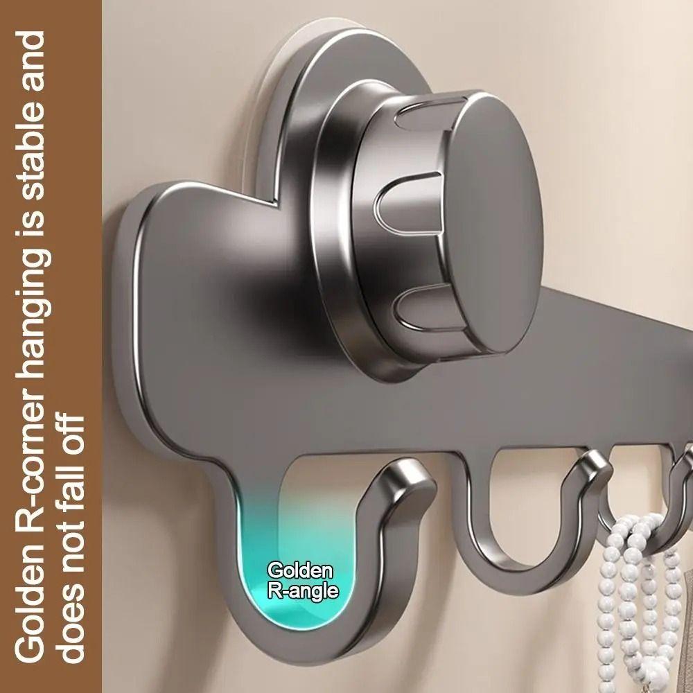 Waterproof Suction Door Cup Hook 5/6/7/8-Hook Hanging Coat Rack Bathroom Towel Holder Living Room