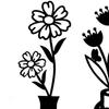 3 Pieces Iron Aesthetic Statue Cute Flower Vase Table Decor for Bedroom Living Room Kitchen Farmhouse Apartment Office Vase Set