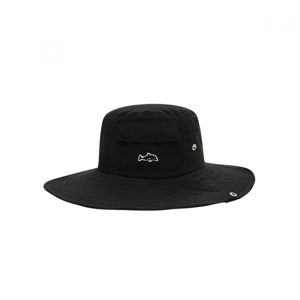 BBC EARTH Convertible String Outdoor Brim Hat  Black 