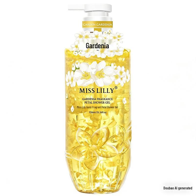 Miss Lilly Gardenia Scented Petal Shower Gel