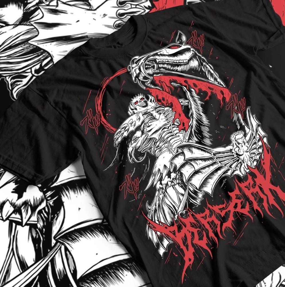 

Berserk Anime Tee, Guts Manga Shirt, Unisex Black T-shirt, Berserker Armour, All 4XL