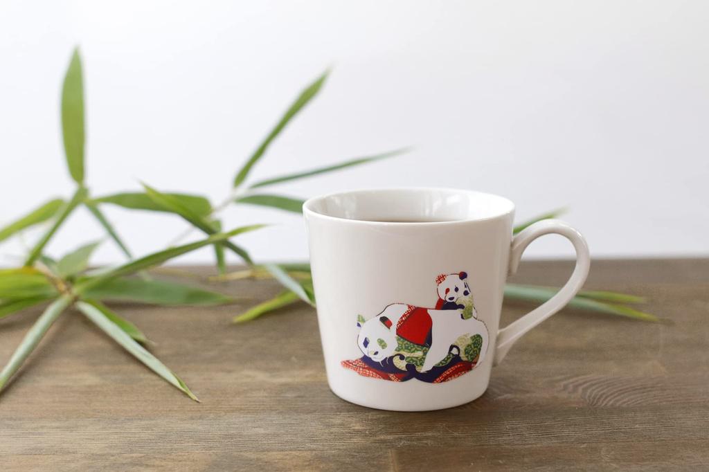 Ceramică Marumo Takagi Panda Interacțiune Cafea Elegant și Drăguț Cadou pentru 60 de ani Cadou Popular de Crăciun [Design inspirat de temperatură] Cană Părinte-Copil,