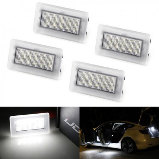 

4x High Power LED Interior Light Kit For Tesla S 3 X Side Door, Trunk Area, etc