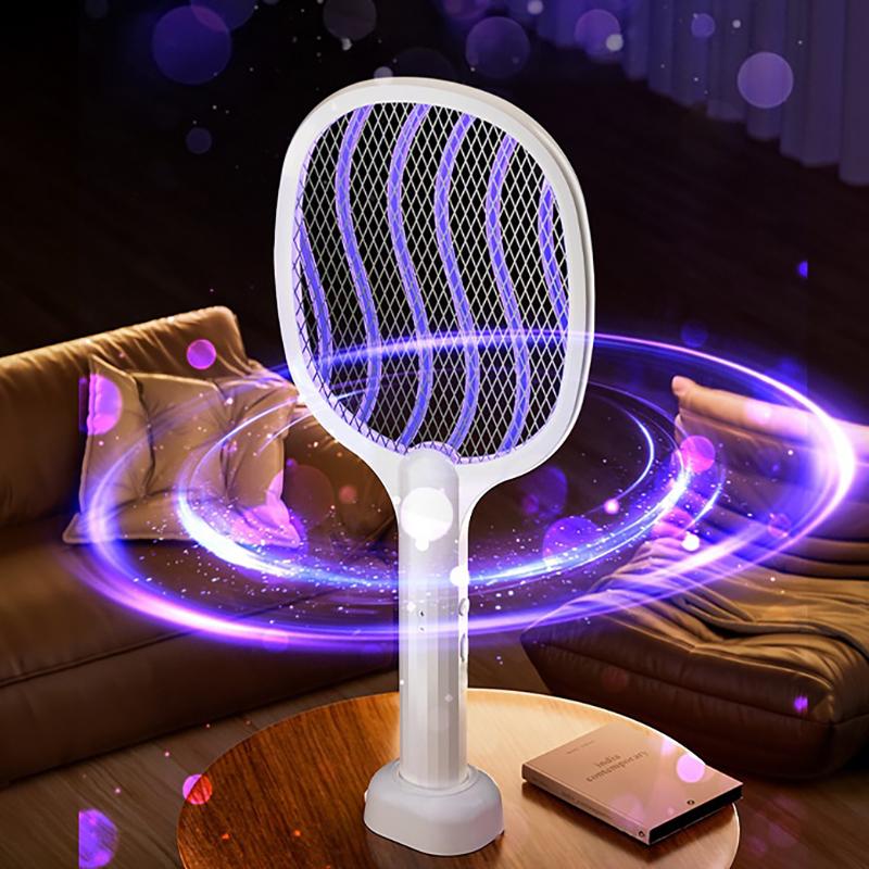 Foldable Electric Mosquito Killer Swatter USB Rechargeable Mosquito Repellent Trap Outdoor Portable Insect Flies Bug Zapper