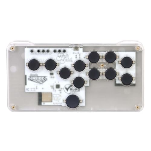 JunkFood Custom Arcades SnackBox Micro Lite Leverless Arcade Controller Compatible with PC, Nintendo Switch, Android, and Steam Decks (MG-SBMLT) [Offi
