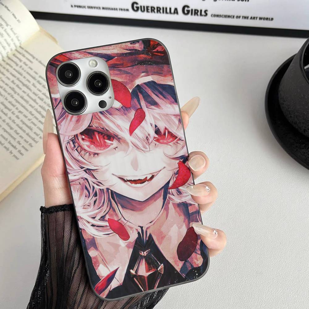 Classic Game Touhou Project For IPhone 17 16 15 11 12 13 14 Pro Max Plus Pro Corrugated Translucent Back Phone Cover