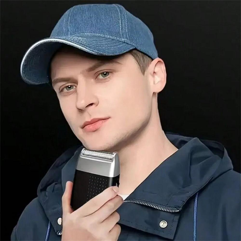 Safety Electric Razor Quiet Operation Shaving Beard Machine Portable Men Beard Trimmer  Travel