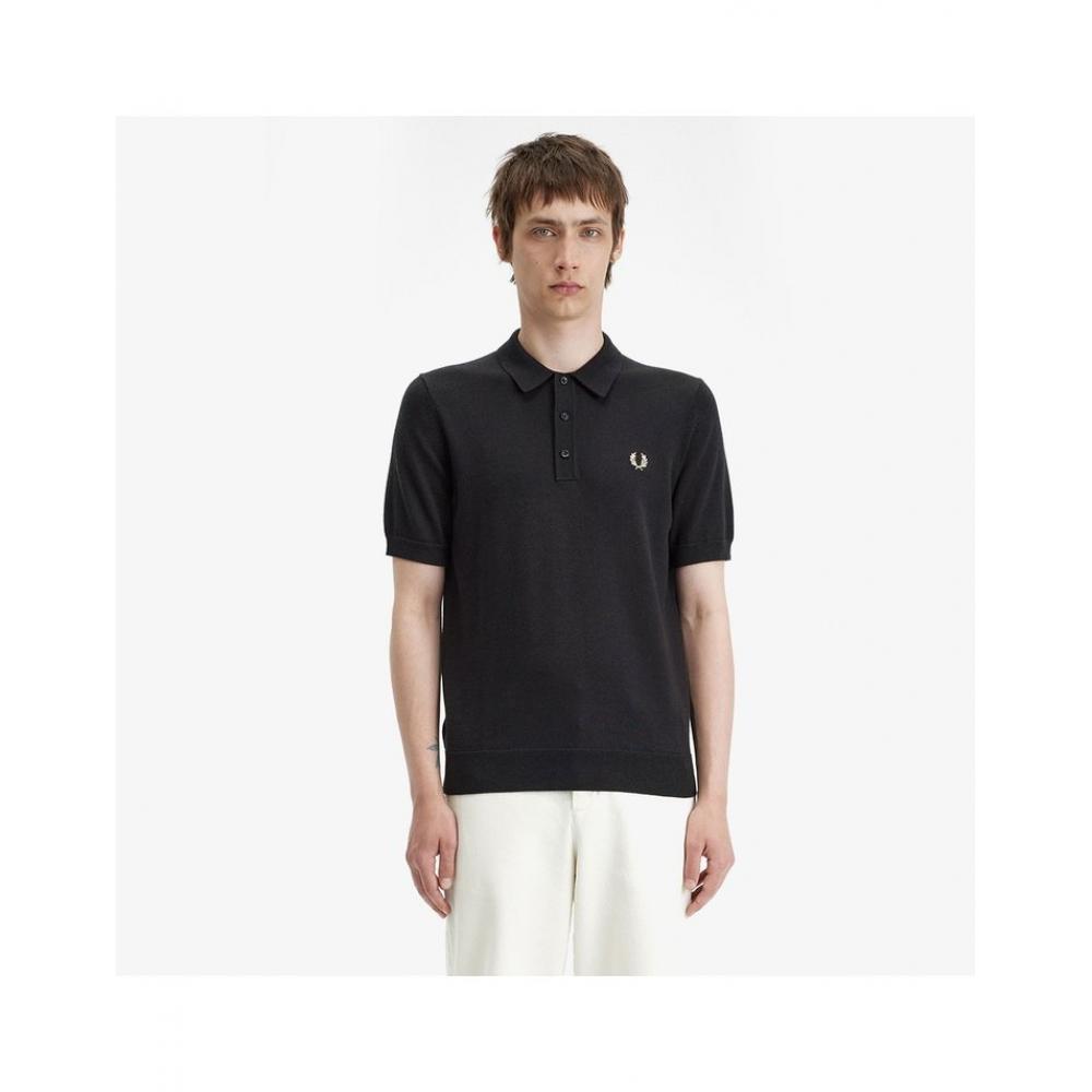 

Fred Perry Классическая трикотажная рубашка из мериносовой шерсти Afpm2417623 198 S