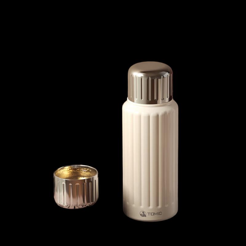 TOMIC Pure Titanium Insulated Bottle with Tea Infuser