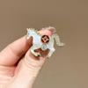 Fashion New Year Red Pony Brooch Exquisite Zodiac Horse Brooch Pin For Women Men Temperament Suit Lapel Corsage Accessory Gift