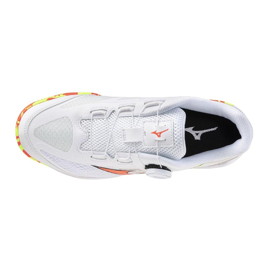 MIZUNO Table Tennis Shoes Wave Medal 8 Boa Unisex 28.0 cm 2E White Orange Yellow