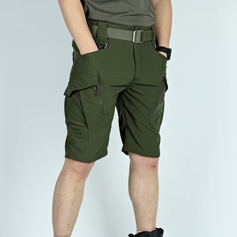 Summer Men Cargo Shorts Short Pants Pocket Shorts Men's Outdoor Knee Length Trousers