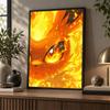 5D Diamond Painting flareon DIY Full Drill Diamond Art Kit Home Decoration