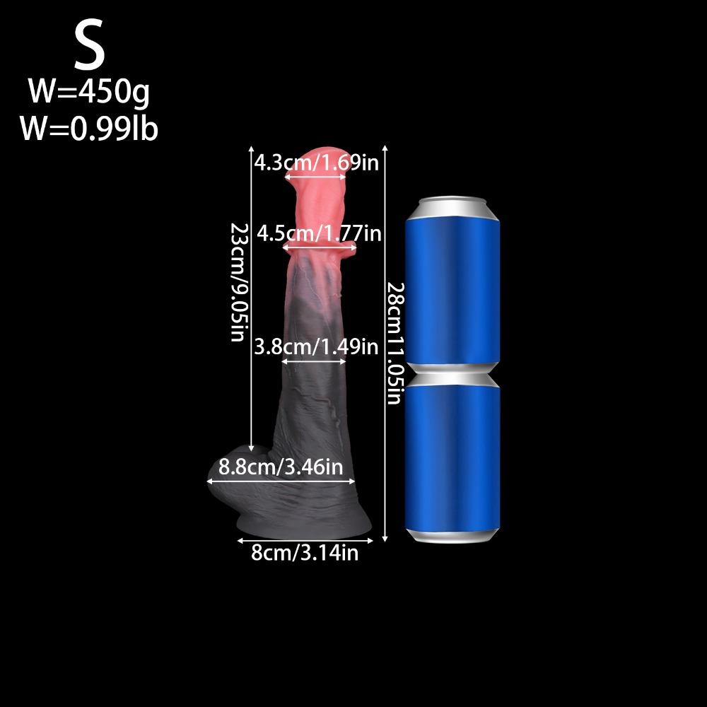 Soft Silicone Horse Cock Fantasy Dildo with Suction Cup Adult Pleasure Toy