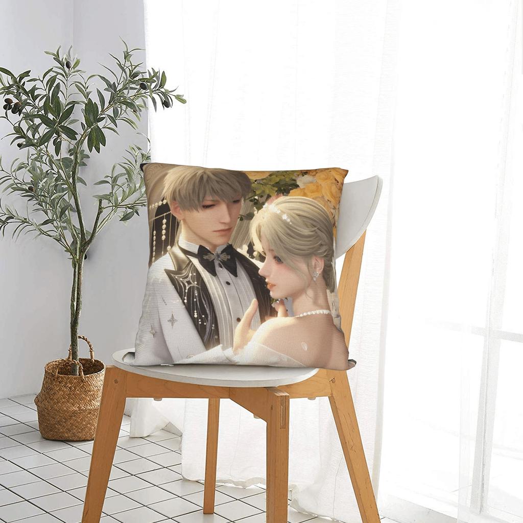 Love and Deepspace Pillow Cover Game for Girls Vintage Pillow Case For Wedding Party Home Decor Custom Pillowcases Present
