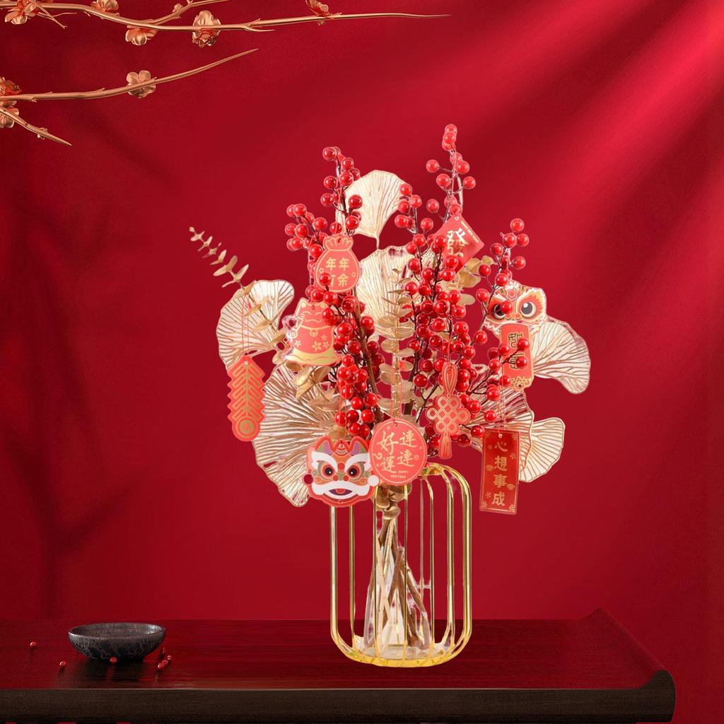Flower Basket Ornament Year Table Centerpiece for Thanksgiving Scene Home Living Room Decor ,