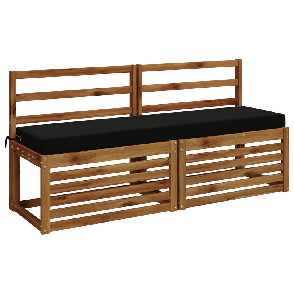 2 piece bench cushion set SOEST 2 pcs. 100percent Polyester Black