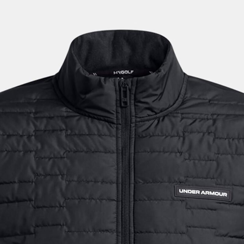 Under Armour Giacca Uomo Monocolore con Zip al Collo Giacche Nero 1385829-001