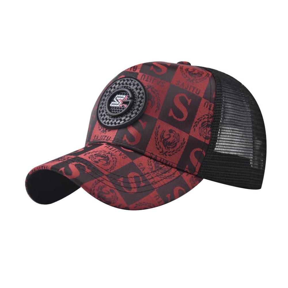

Trendy Embroidery S Sun Visor Hats Breathable Sunshade Peaked Caps Spring Summer Autumn червоний