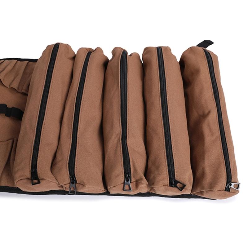 Versatile Tool Storage Bag with Large Capacity &Multiple Compartments Roll UP Tool Bag for Home Maintenance and Repair