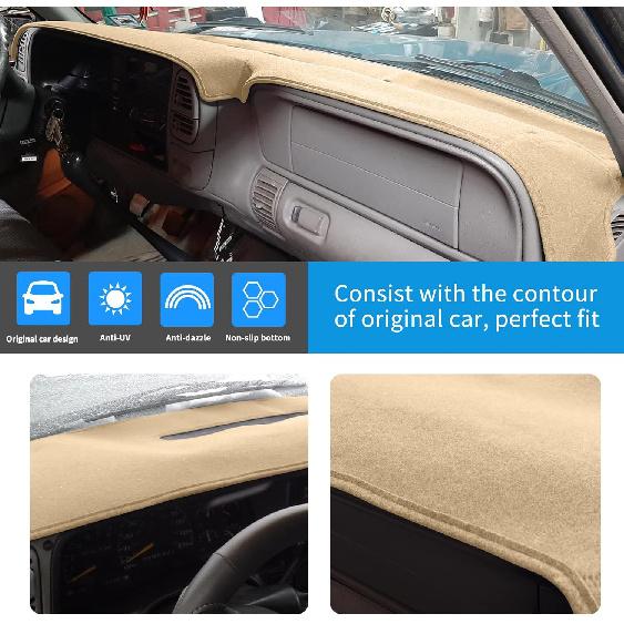Dash Cover  Fit For 1997-2000 Chevy Chevrolet/GMC C1500 C2500 C3500 K1500 K2500 K3500, 1997-1999 GMC Yukon/Chevy Tahoe, 1999-2000 Cadillac