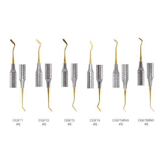 GDC Composite Instrument Flexi Thin Gold Titanium S/6 Cigfts6