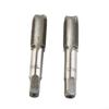 Tap Set Tools CNC Machine Silver 2pcs High Speed Steel 14mmx1.25 Metric Taper