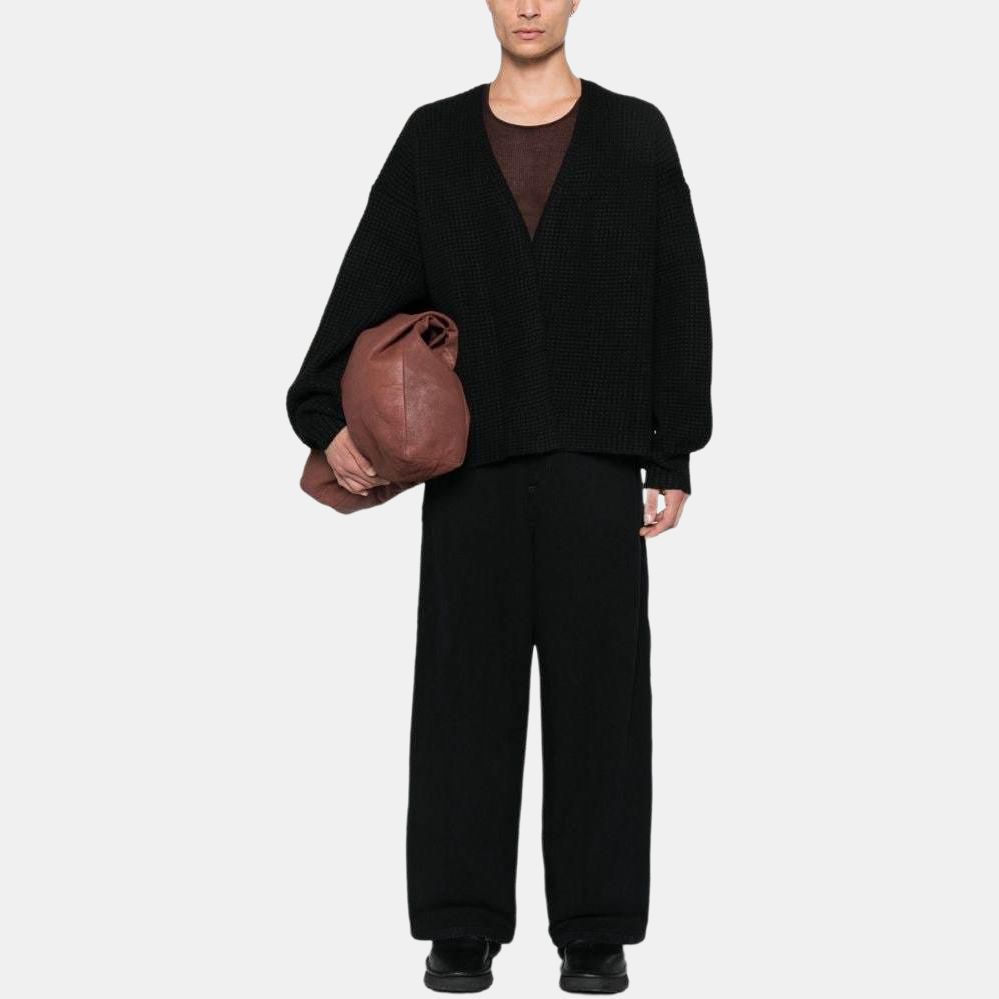Fear of God Essentials Heavy Waffle Cardigan Black Men Tops 192BT246200F