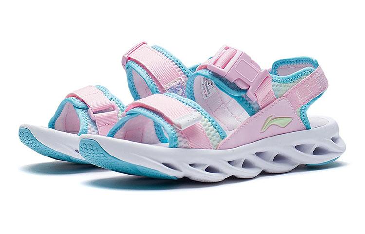 Li Ning YOUNG Sports Life Collection Children's Sandals Cherry Blossom Pink Teenagers YKUS004-2