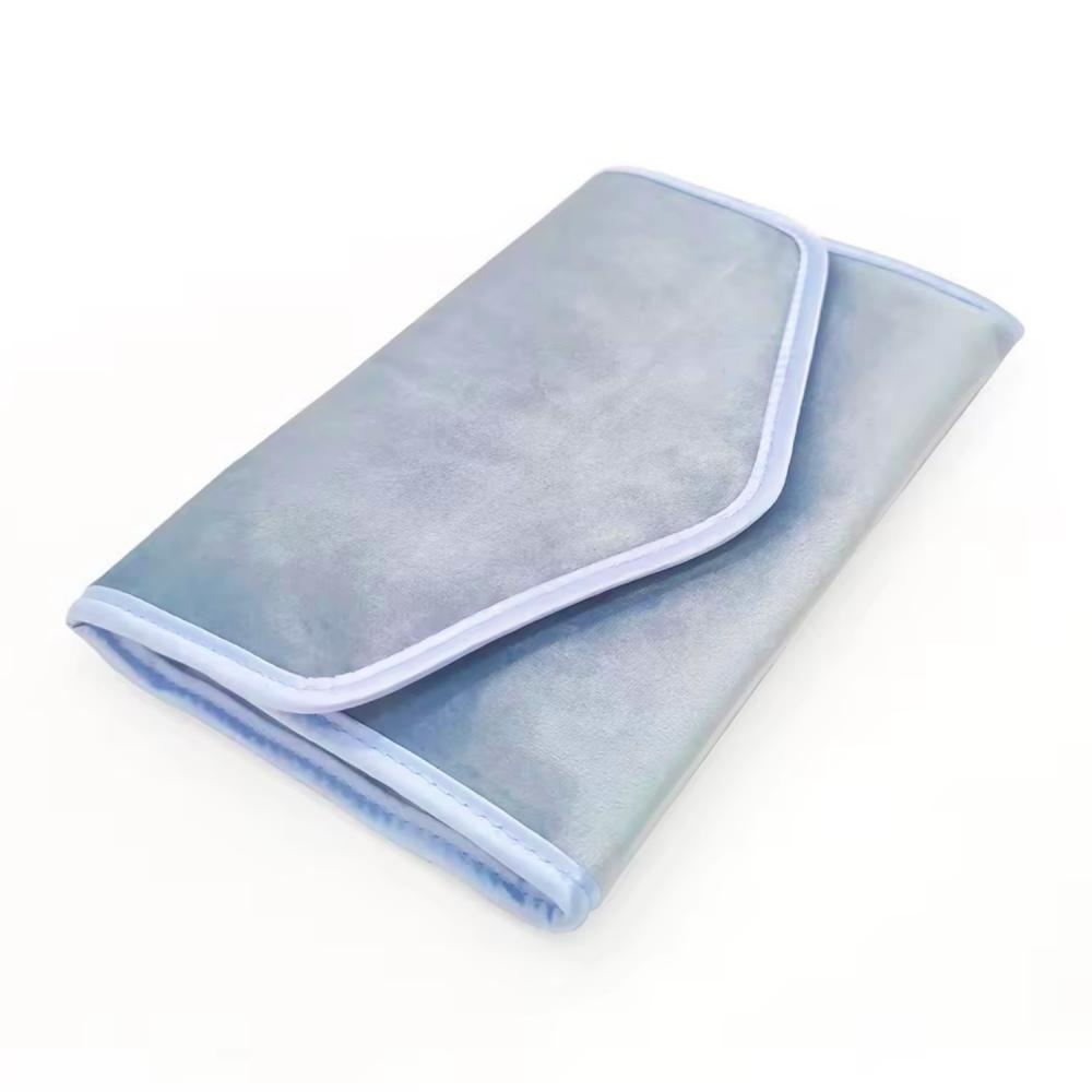 Custom Logo Luxury Velvet Jewelry Pouch Portable Foldable Travel Jewelry Organizer Bag Multi-compartment Jewelry Bag Velvet