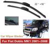 Suitable for Fiat Doblo MK1 2001-2008 22+18 Windshield Wiper Blade U Hook Wiper