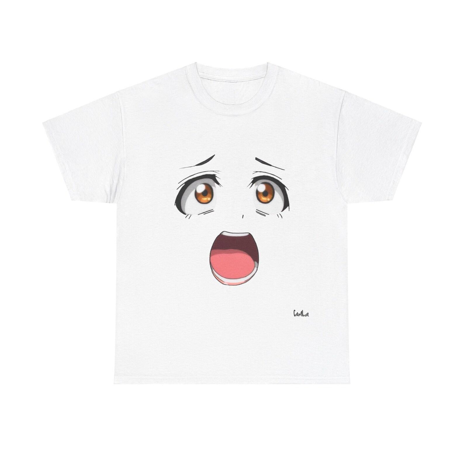 Anime face Unisex Heavy Cotton Tee 4XL