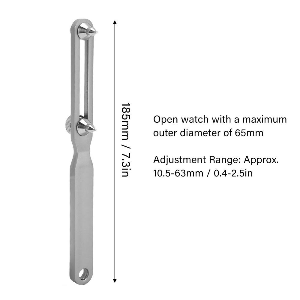 Round Beak Watch Case Opener Adjustable 2 Claws Watch Wrench Watch Back Cover Opener Maintenance