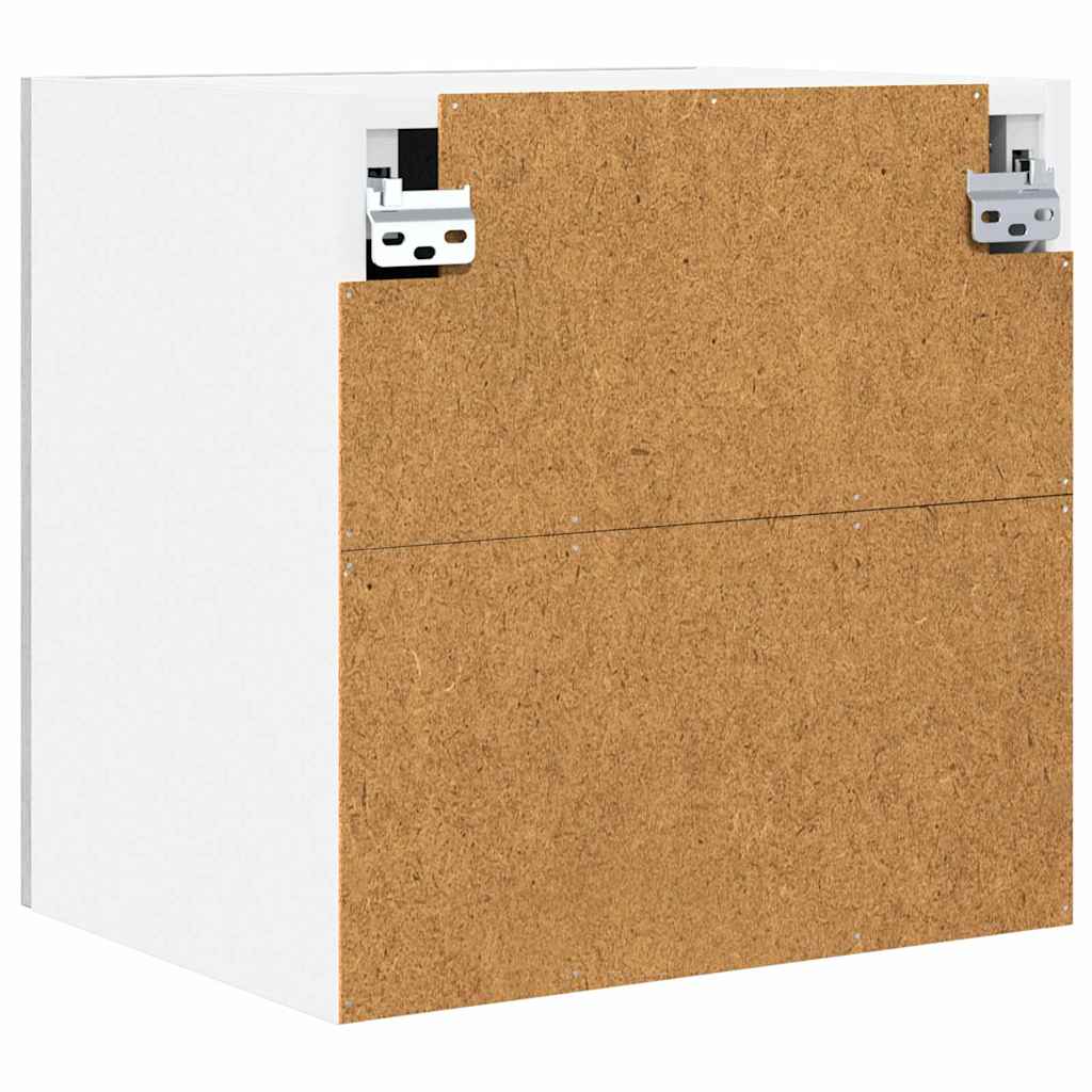 Hanging Cabinet with Door 2 pcs Grey Sonoma and White 40 x 31 x 40 cm