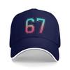 Summer 67 Graphic 6 7 Six Seven Baseball Cap  Running Hippie Fashion Print Sun Trucker Hat Men Women Hot Sale Baseball Caps