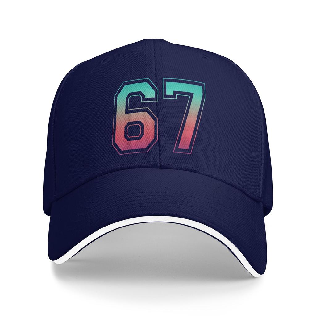 Summer 67 Graphic 6 7 Six Seven Baseball Cap  Running Hippie Fashion Print Sun Trucker Hat Men Women Hot Sale Baseball Caps