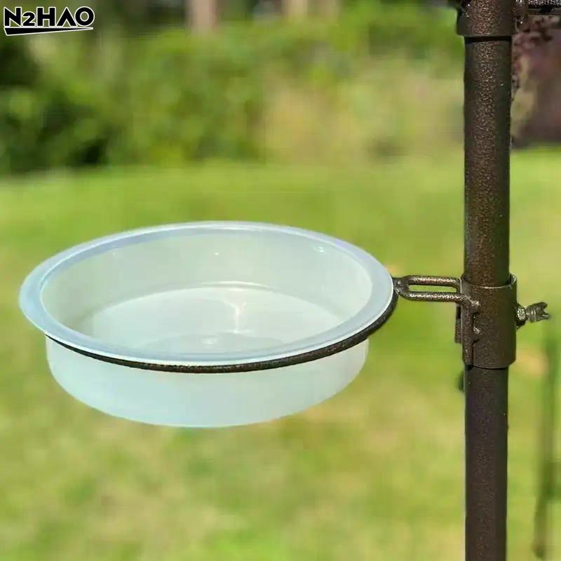 Vogelfutter Napf Transparent Rund Vogel Futterspender Einfach Vogel Komfortabel Zubehör Futterplatz Und Modisch Bieten