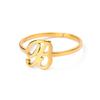 Stainless Steel Initial Letter Pendant Rings For Women Gold Color Trend A-Z Letter Finger Ring Aesthetic Wedding Jewelry Bijoux