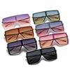 New Large Square Sunglasses, European And American Trend Integrated Face Covering Glasses, Women'S Personality Integrated Street Sunglasses