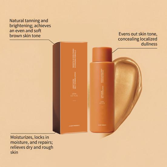 Yousheng Sunless Tanner Lotion, Self Tanning Milk Essence for Natural Glow, 150ml Gradual Buildable Tan for Body, Light Bronze Moisturizer
