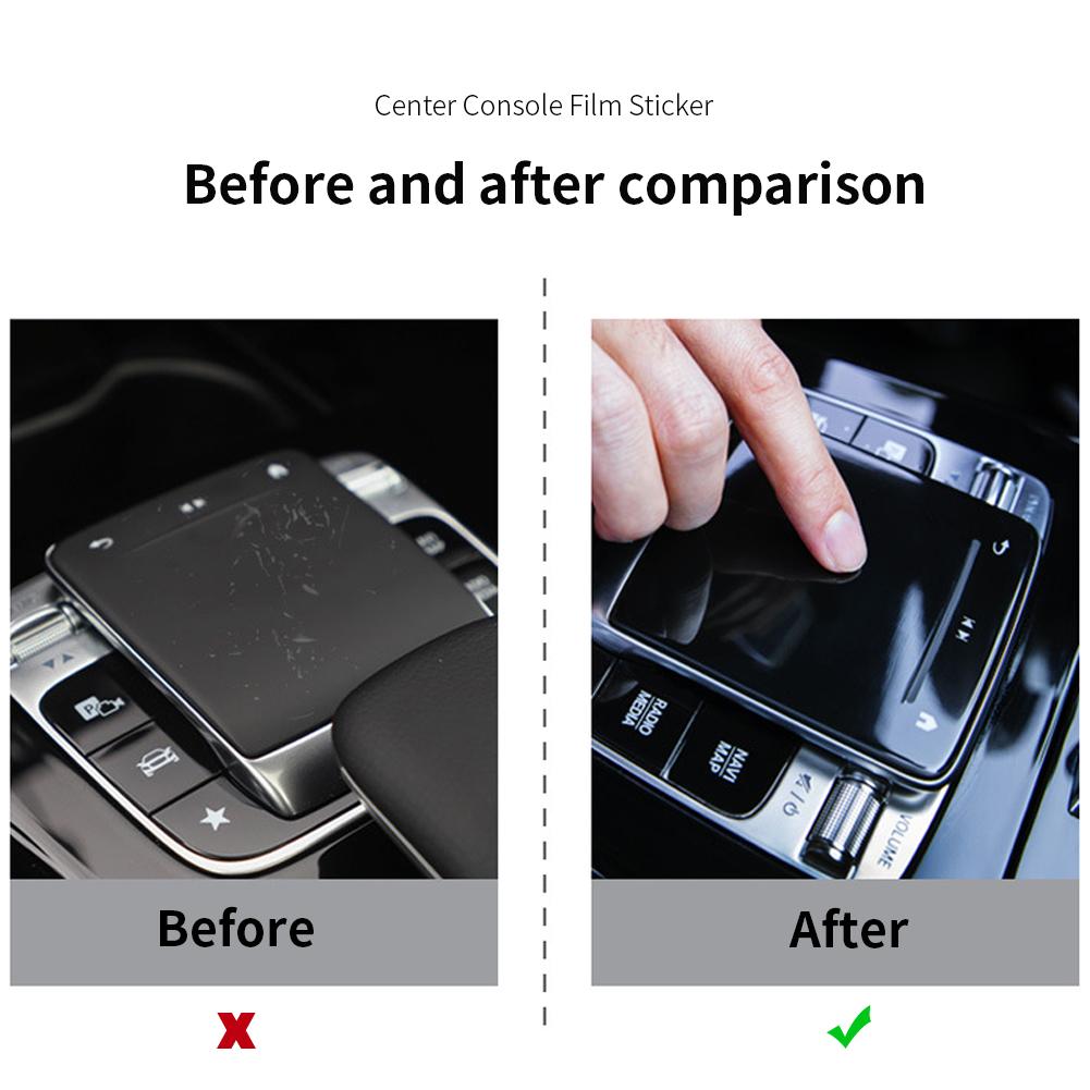 Auto TPU Aufkleber Center Console Media Button Maus Protector Film Für Mercedes Benz AEC CLA GLE GLS GLB C W177 W247 C118 W167
