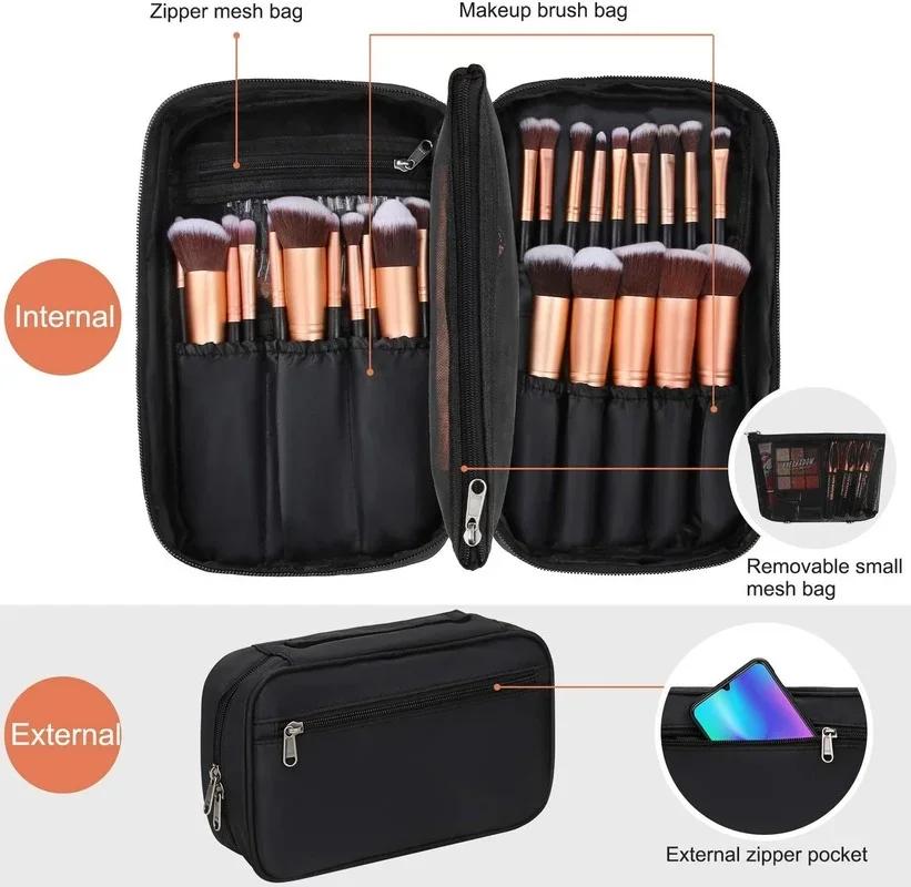 Professionelle Kosmetiktasche, Beauty Case, Toilettenbürsten-Organizer, multifunktionale Make-up-Tasche für unterwegs und zu Hause