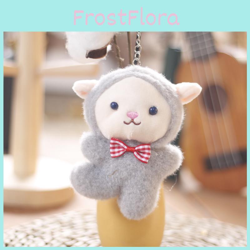 Adorable Cute Sheep Plush Toy Keychain Soft Lamb Stuffed Animal Bag Charm