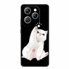 For Infinix Hot 40 Pro Case Hot40 Pro Black Silicone Soft Phone Case For Infinix Hot 40 Pro Back Cover Case 6.78" Cute Cartoon
