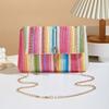 Ethnic Style Woven Crossbody Bag Portable Clutch Bag Artistic Mobile Phone Pouch  Girls